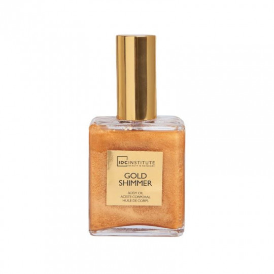 IDC INSTITUTE kūno aliejus su auksiniu blizgesiu Gold Shimmer, 45 ml
