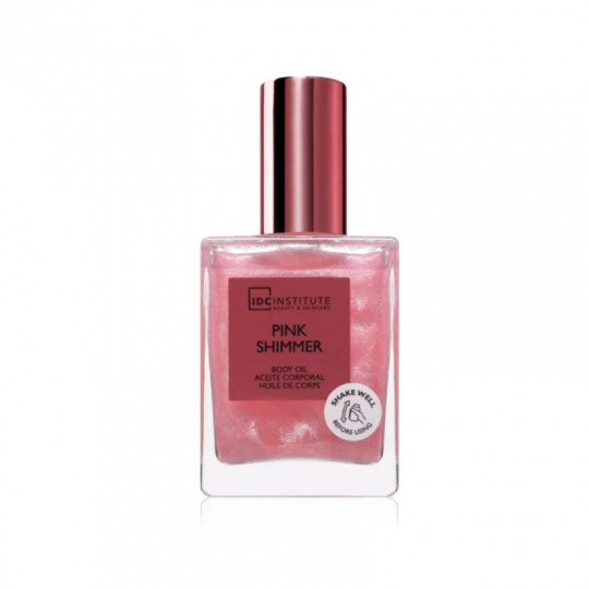 IDC INSTITUTE kūno aliejus su rožiniu blizgesiu Pink Shimmer, 45 ml