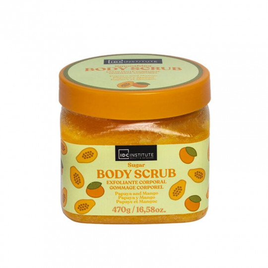 IDC INSTITUTE PAPAYA&MANGO SUGAR BODY SCRUB 470G