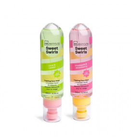 IDC INSTITUTE veido prausiklis Sweet Swirls, 200 ml (2 rūšių): ananasas ir braškė / laimas ir citrina