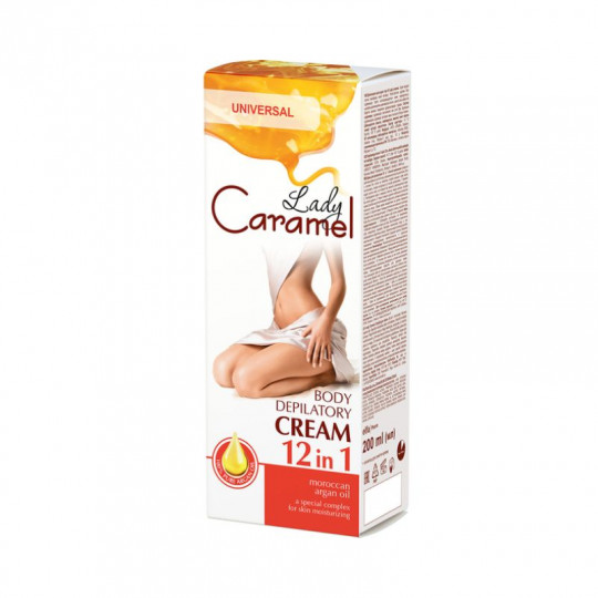 LADY CARAMEL universalus depiliacinis kremas 12in1, 200 ml
