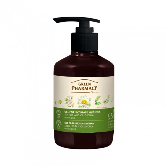 GREEN PHARMACY intymios higienos muilas Arbatmedžio, 370 ml