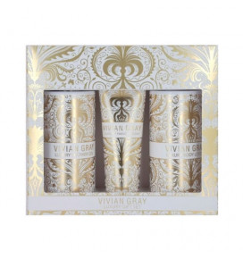 Velvet Touch Set Hand Cream - Body Lotion - Shower Gel, 2x250 ml + 1x75 ml