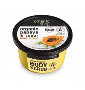 Organic Shop šveitiklis kūnui su papajų ekstraktu