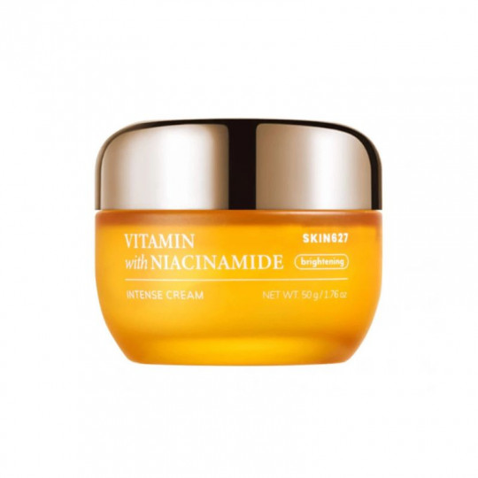 SKIN627 veido kremas skaistinamasis su vitaminais ir niacinamidu, 50 g