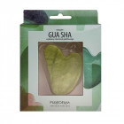 PUREDERM nefrito akmuo Guasha, žalios spalvos, 8 x 5 x 0,45 cm, 1 vnt