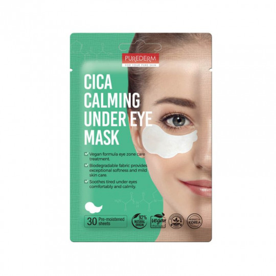 PUREDERM paakių padeliai Cica Calming, 30 vnt