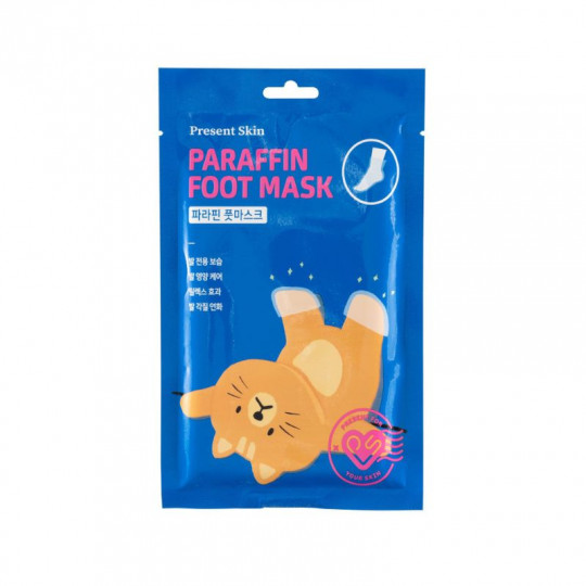 PRESENT SKIN kaukė pėdoms drėkinamoji Paraffin, 2 x 14 g