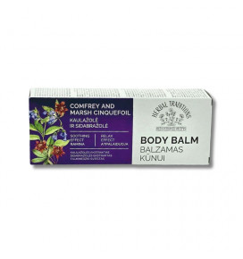 HERBAL TRADITIONS balzamas kūnui Kaulažolė ir sidabražolė, 75 ml
