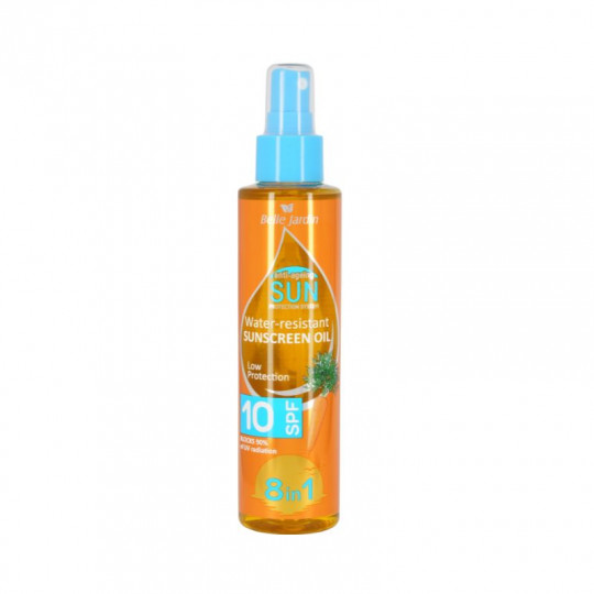 BELLE JARDIN Sun Protection System įdegio aliejus kūnui SPF10, 160 ml