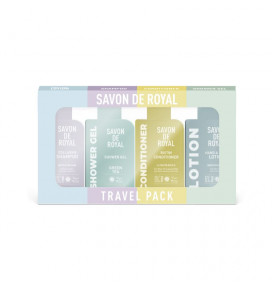 SAVON DE ROYAL Miracle vonios rinkinys kelioninis (losjonas, dušo želė, šampūnas, kondicionierius)