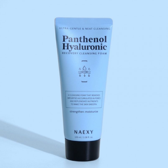 NAEXY veido valymo putos atstatomosios Panthenol Hyaluronic, 100 ml