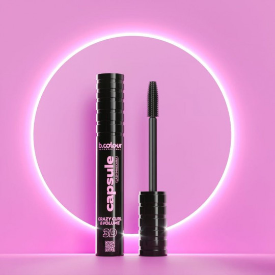 7DAYS B COLOUR PRO CAPSULE SuperStay Blakstienų tušas juodas / 03 Crazy curl, 5,5 ml