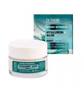DR SANTE Hydro Intensive kremas veidui naktinis Hialuronas ir alavijas, 50 ml