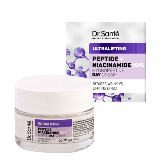 DR SANTE Ultralifting kremas veidui dieninis Peptidai ir niacinamidas, 50 ml