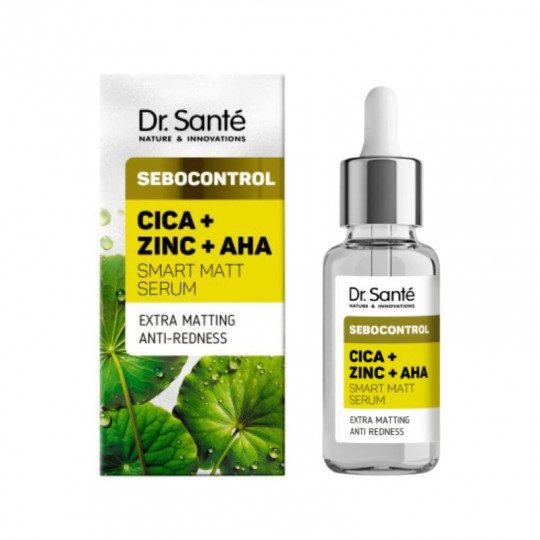 DR SANTE Sebocontrol serumas veidui Cica, cinkas ir AHA rūgštys, 30 ml