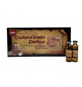 ColonDrain Detox 10 buteliukų x10 ml (detoksikacija / svorio kontrolė / žarnyno valymas/virškinimas) HERBIN
