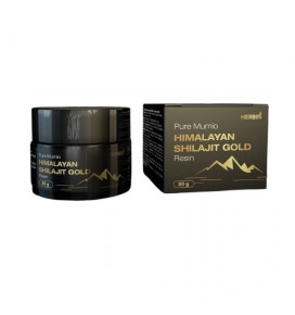 Himalayan Mumio - SHILAJID GOLD RESIN with measuring spoon 30g