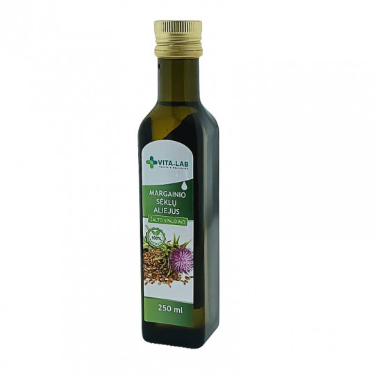 VITA LAB Milk Thistle Seed Oil, 100% Natural, Cold-Pressed, 250 ml