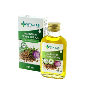 VITA LAB 100% natural cold-pressed Milk thistle seed oil, 100 ml