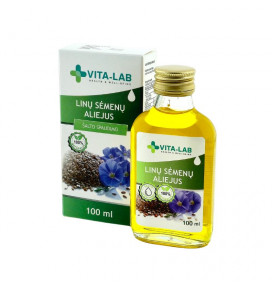 VITA LAB 100% natural cold-pressed linseed oil, 100 ml