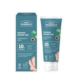GREEN PHARMACY kremas-gelis tonizuojantis pavargusioms kojoms, 75 ml