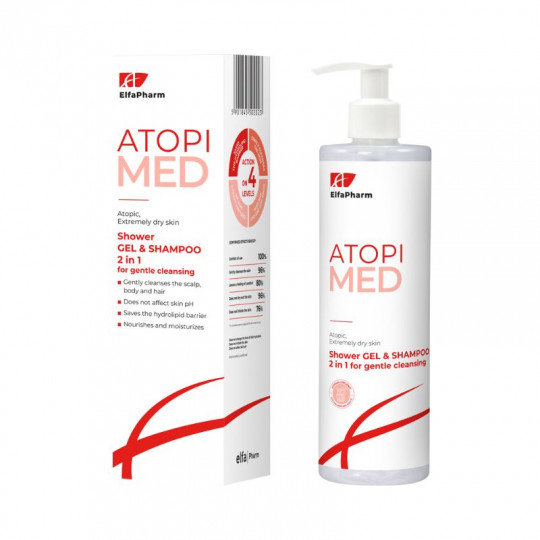 Atopi Med Shower GEL & SHAMPOO 2 in1 for gentle cleansing 400ml EN-M