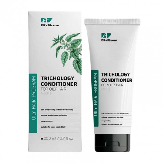 ELFA PHARM trichologinis kondicionierius riebiems plaukams Dilgelė, 200 ml