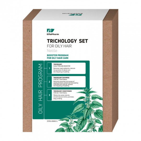 ELFA PHARM trichologinis rinkinys riebiems plaukams
