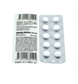Gintaro rūgštis, 0.25 mg N10