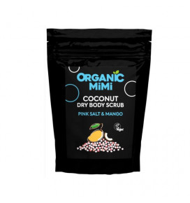 ORGANIC MIMI sausas kūno šveitiklis kokosinis Rožinė druska ir mangas, 150 g