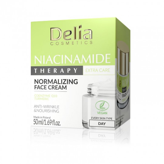 DELIA Niacinamide Therapy kremas veidui normalizuojantis, 50 ml