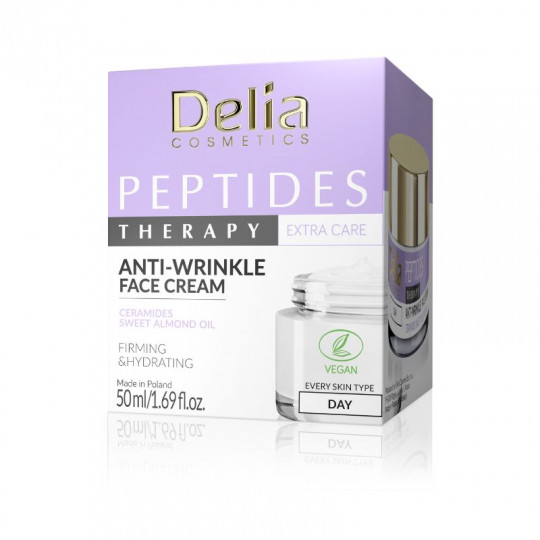 DELIA Peptides Therapy kremas veidui stangrinamasis, 50 ml