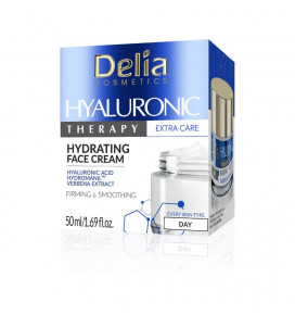 DELIA Hyaluronic Therapy kremas veidui drėkinamasis, 50 ml