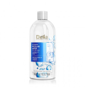 DELIA micelinis vanduo drėkinamasis su hialurono rūgštimi, 500 ml