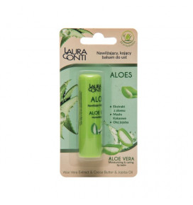 LAURA CONTI 24 hours moisturizing lip balm with aloe vera, 4.8 g