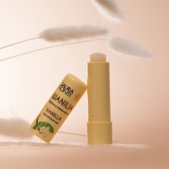 LAURA CONTI lip balm with SPF15 protection, vanilla scent, 4.8 g