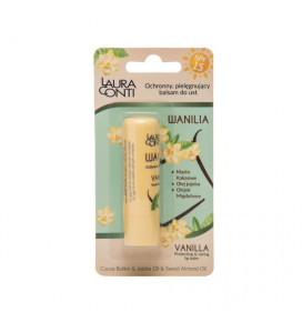 LAURA CONTI lip balm with SPF15 protection, vanilla scent, 4.8 g