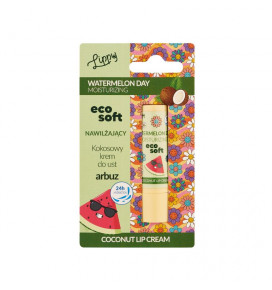 ECO SOFT LIPPY kremas lūpoms drėkinamasis Watermelon Day, 4,8 g