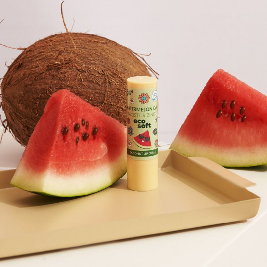 ECO SOFT moisturizing lip balm with watermelon, 4.8 g