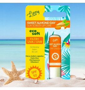 ECO SOFT lip balm with SPF50 protection with coconuts, 4.8 g