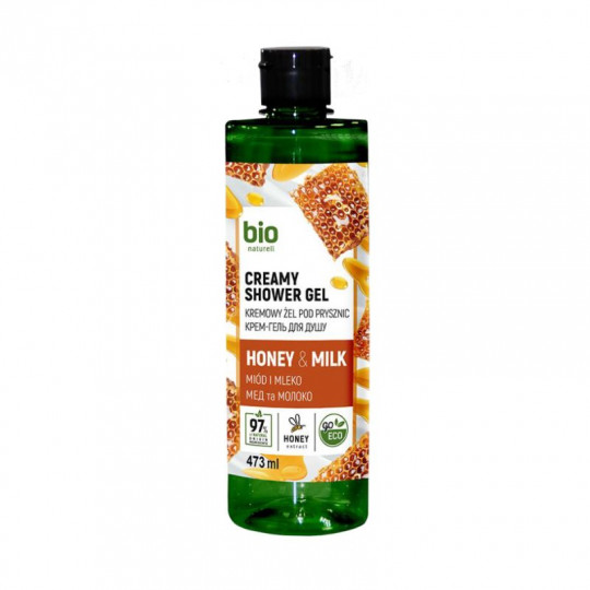 Bio Naturell Creamy shower gel Honey & Milk, 473ml