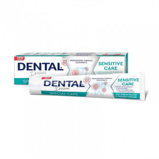 DENTAL DREAM dantų pasta Special care Sensitive, 75 ml