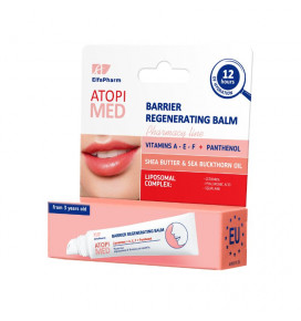 ELFA PHARM Atopi Med lūpų balzamas atkuriamasis, 15 ml