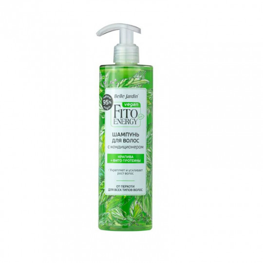 Belle Jardin Shampoo with Conditioner Nettle + Phyto Proteins, 400 ml