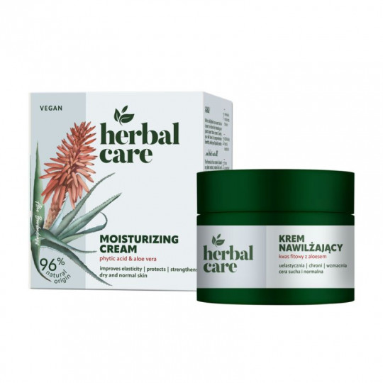 Herbal Care moisturizing cream with phytic acid and aloe vera, 50 ml