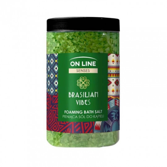 ON LINE SENSES putojanti vonios druska Brasilian Vibes, 480 g