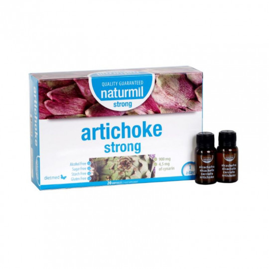 ARTICHOKE STRONG 20 buteliukų po 15 ml (1 dienoje) 10:1 artošokų ekstraktas