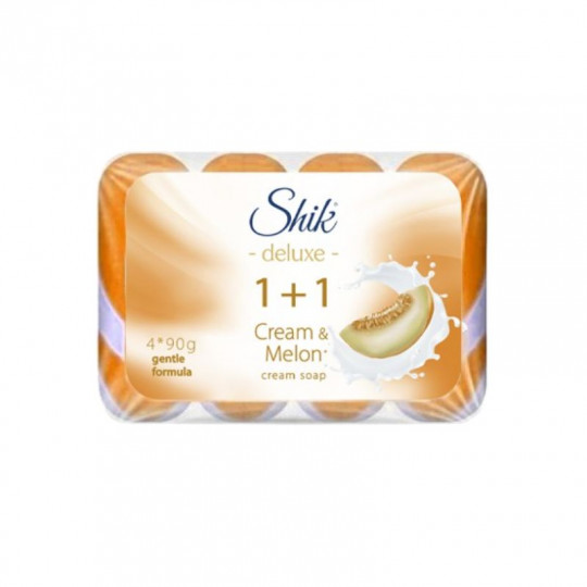Shik Deluxe soap Cream and melon, 4x90 g