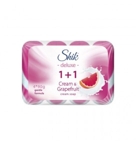 Shik Deluxe tualetinis muilas Kremas ir greipfrutas, 4x90g